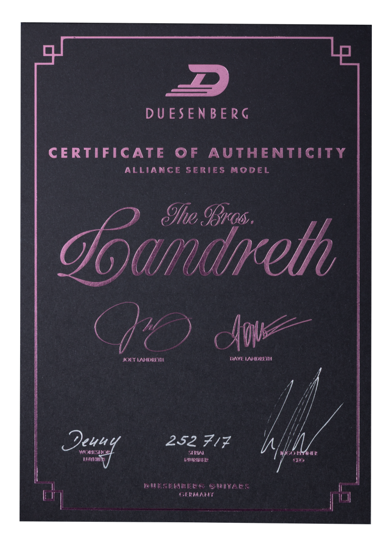 Duesenberg Alliance Bros. Landreth Dave's Bass  3